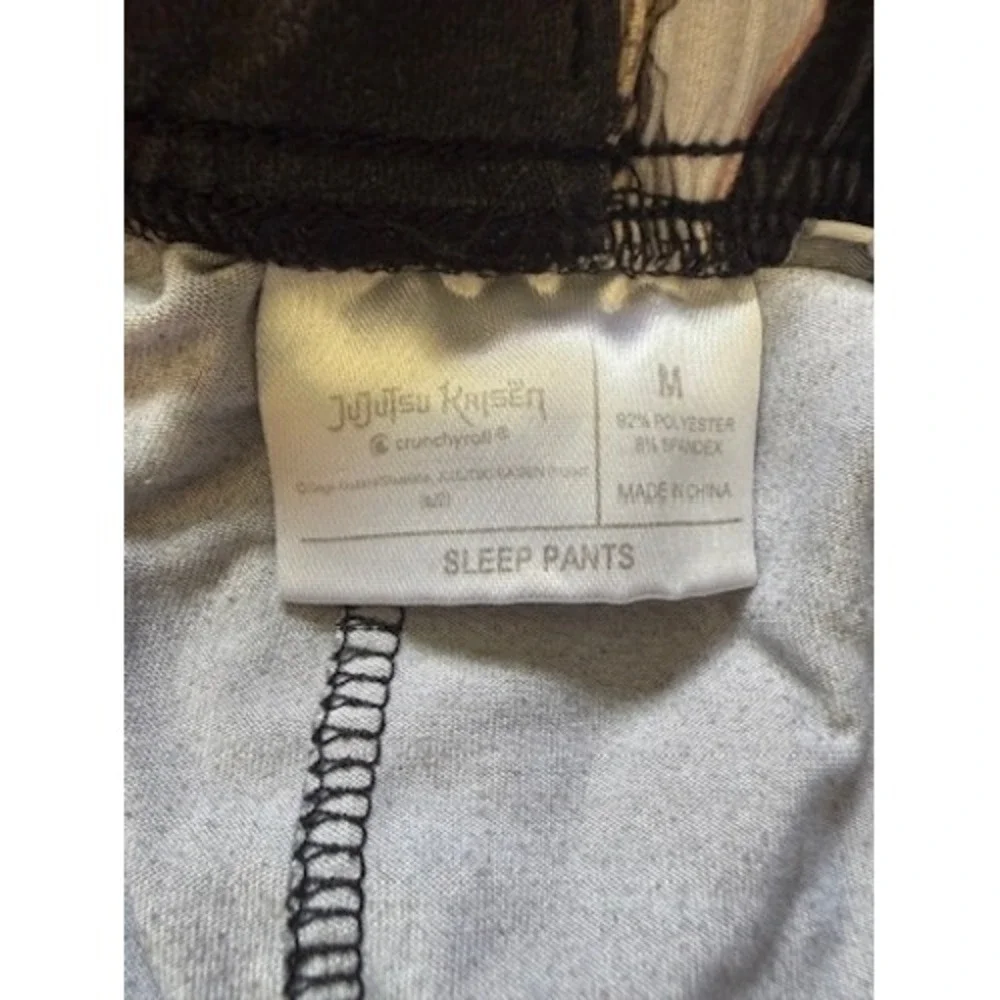 Jujutsu Kaisen Anime All Over Print Sleep Pants Black Mens Medium M Crunchyroll - Picture 6 of 6